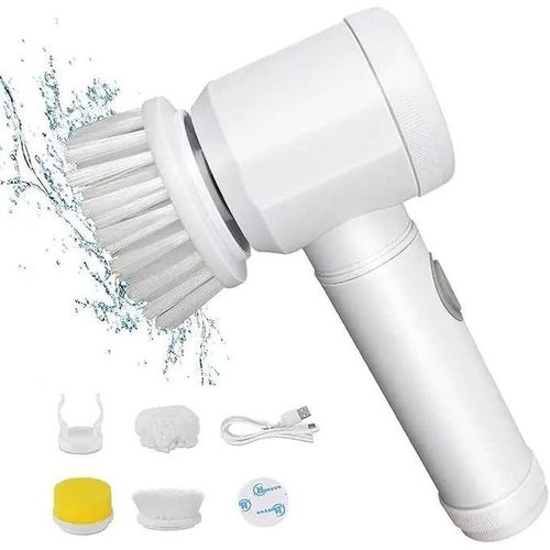 Cordless Electric Cleaning Brush - Multi-Head for Deep and Fast Cleaning