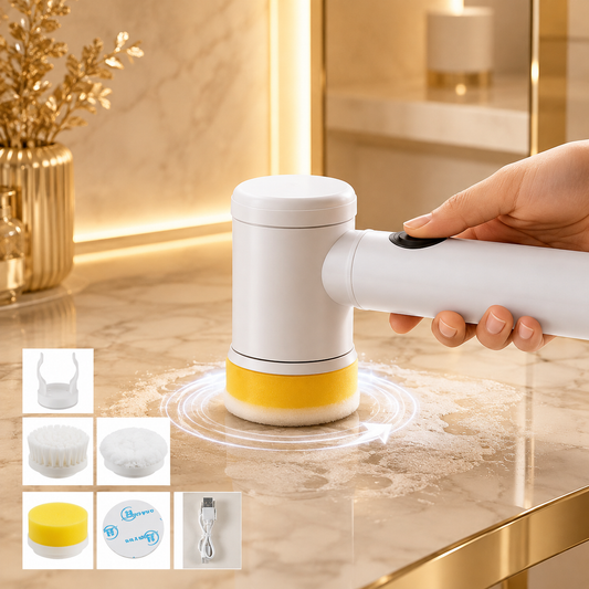 Cordless Electric Cleaning Brush - Multi-Head for Deep and Fast Cleaning