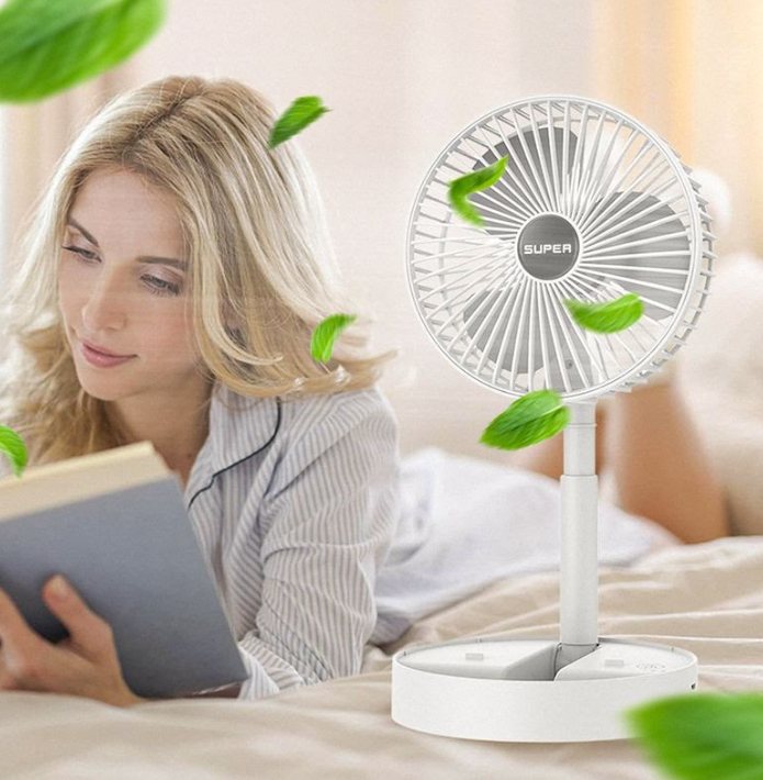مروحة تليسكوبية محمولة قابلة للشحن